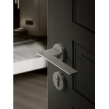 亚固北欧风格卧室门锁室内现代房门锁简约分体门锁静音套装家用